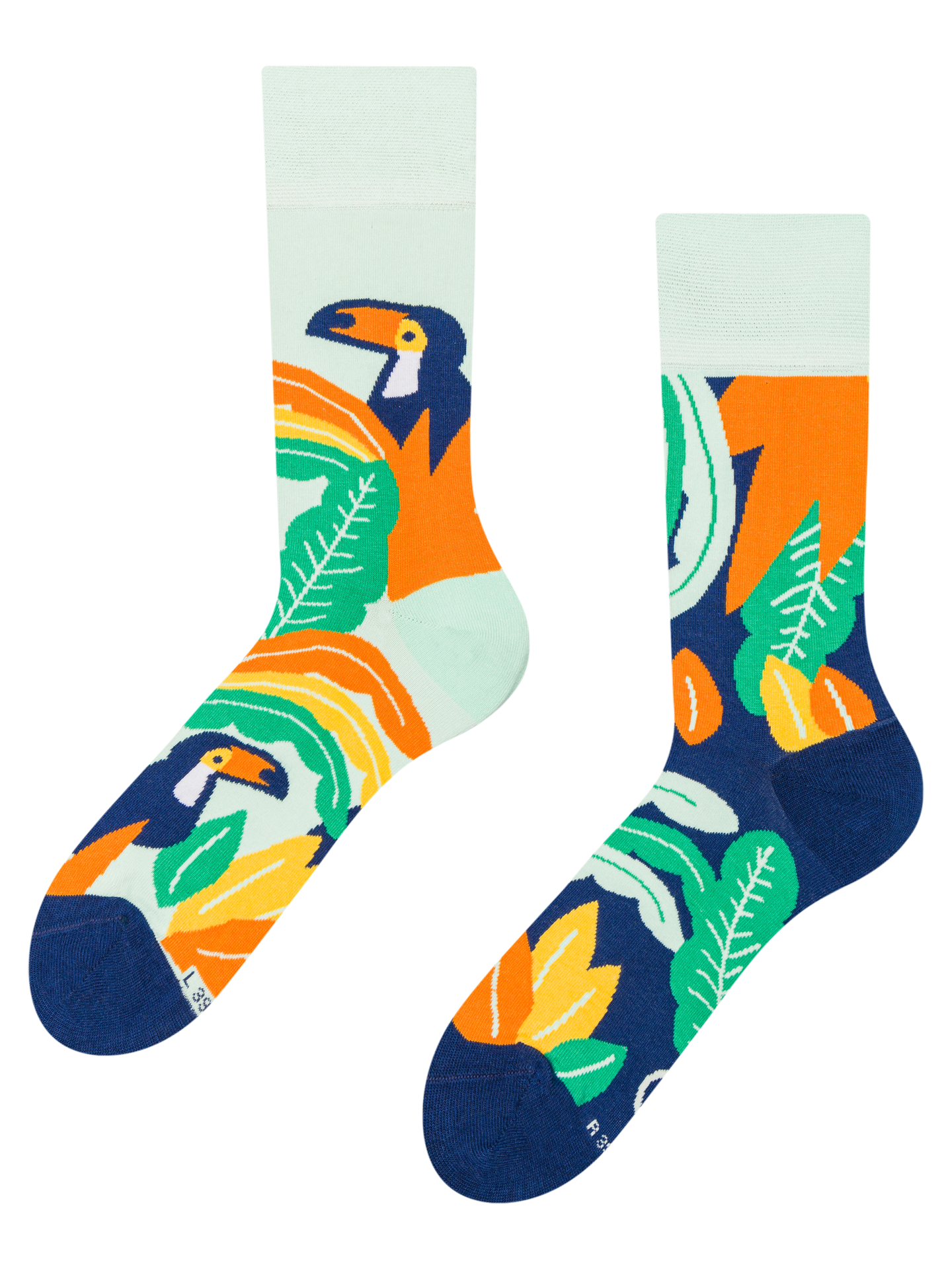Regular Socks Toucan And Leaves