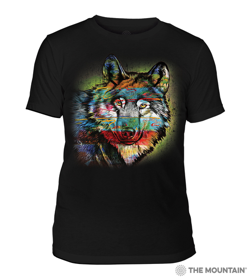 Painted Wolf Black Tri-Blend