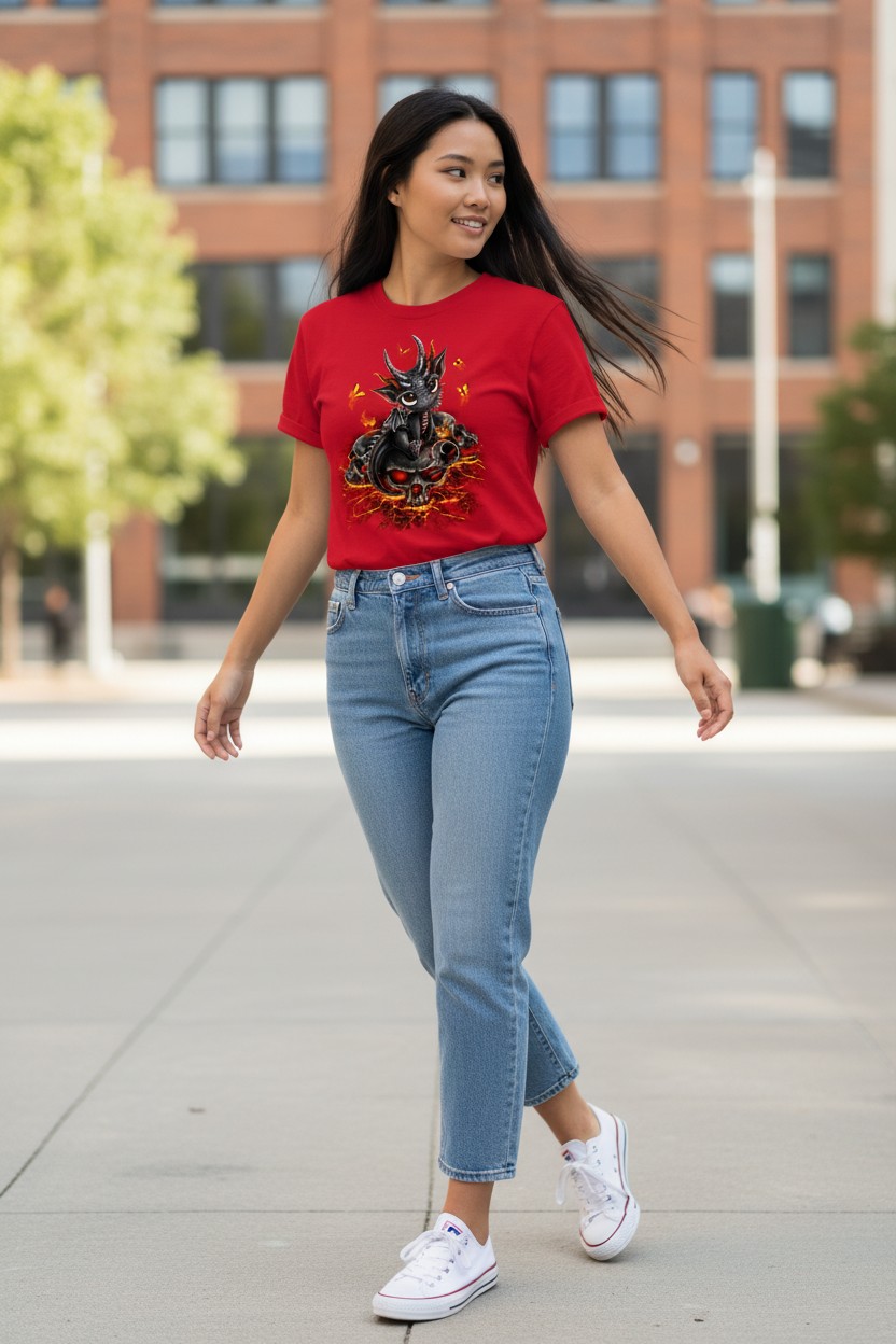 Descendent Of The Volcano Ladies T-shirt