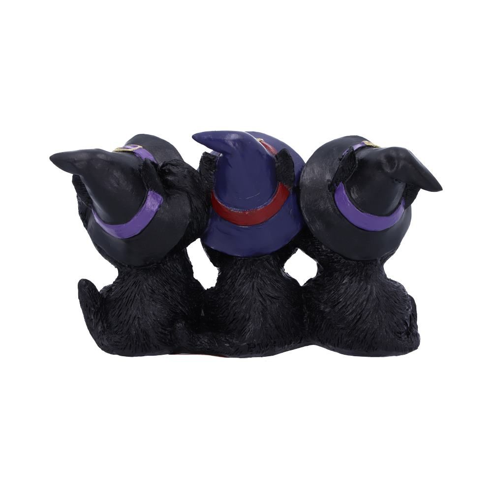 Three Wise Black Cat 11.5cm