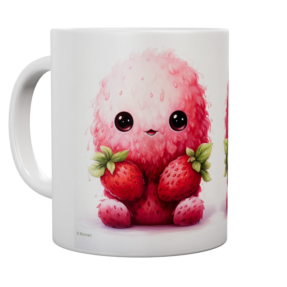 Fruit Monster - Sitting Strawberry Mug