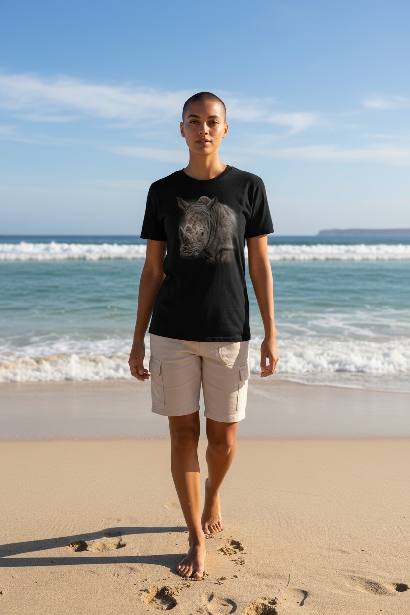 Spirit Of The Rhino Ladies T-shirt