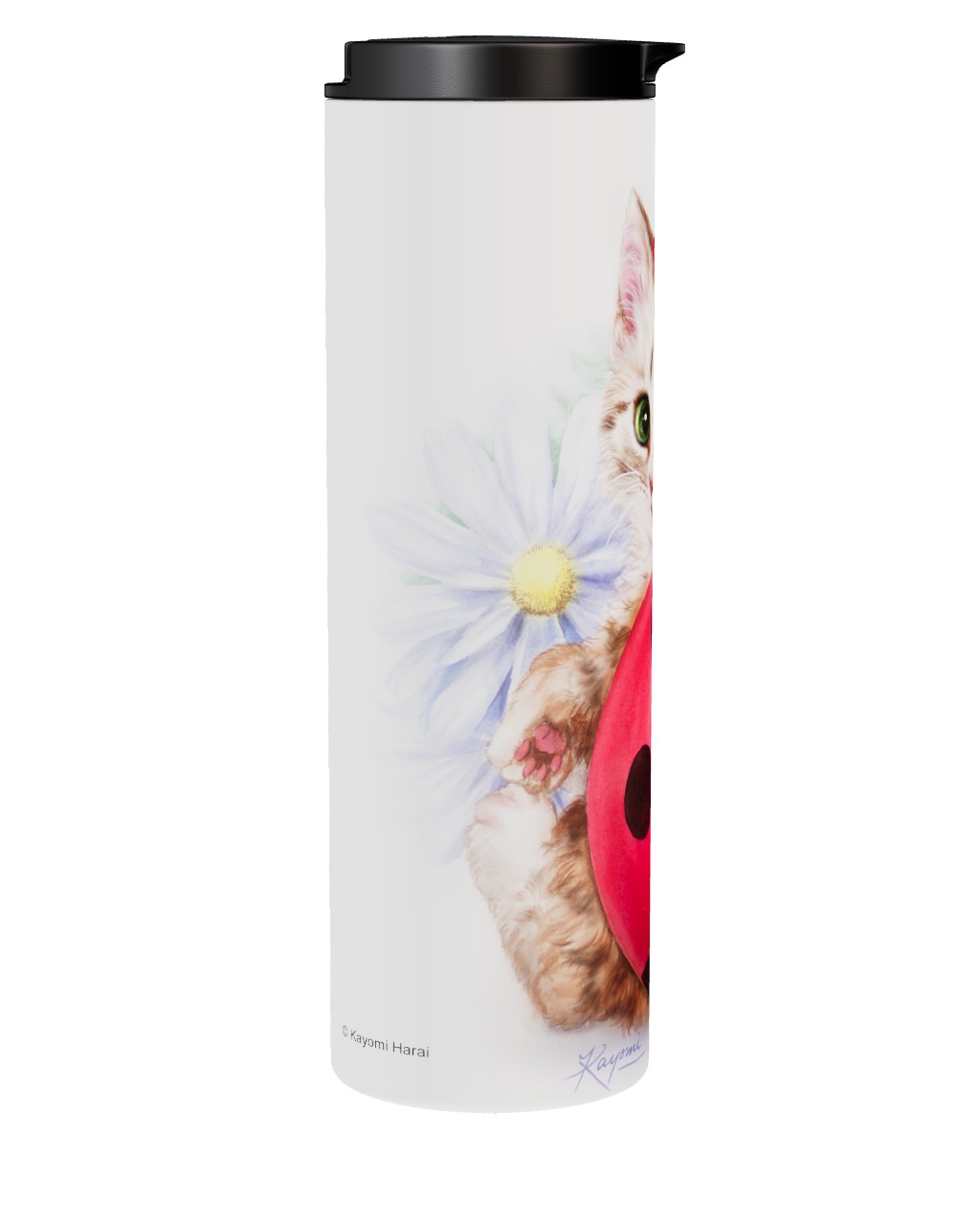 Lady In Red - Cat Tumbler