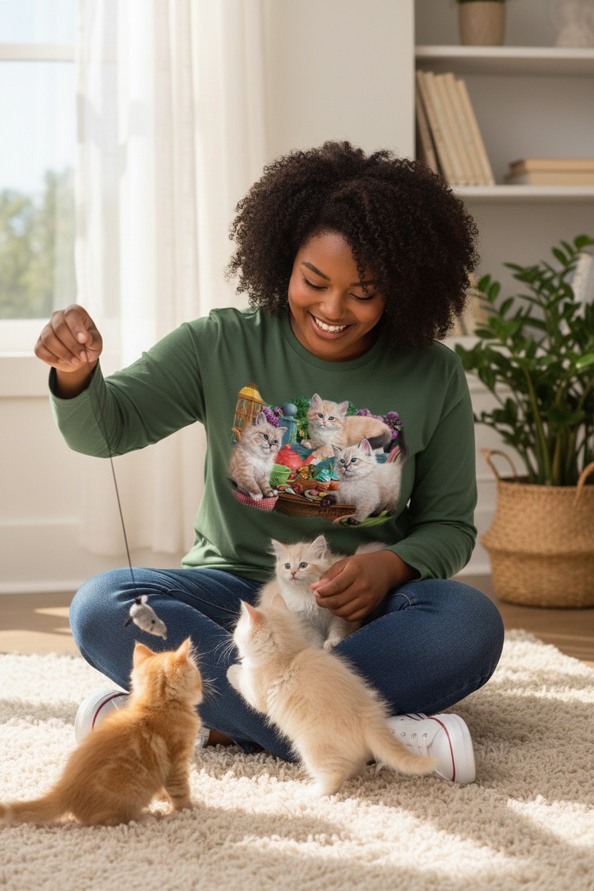 Kitten Tea Party Longsleeve