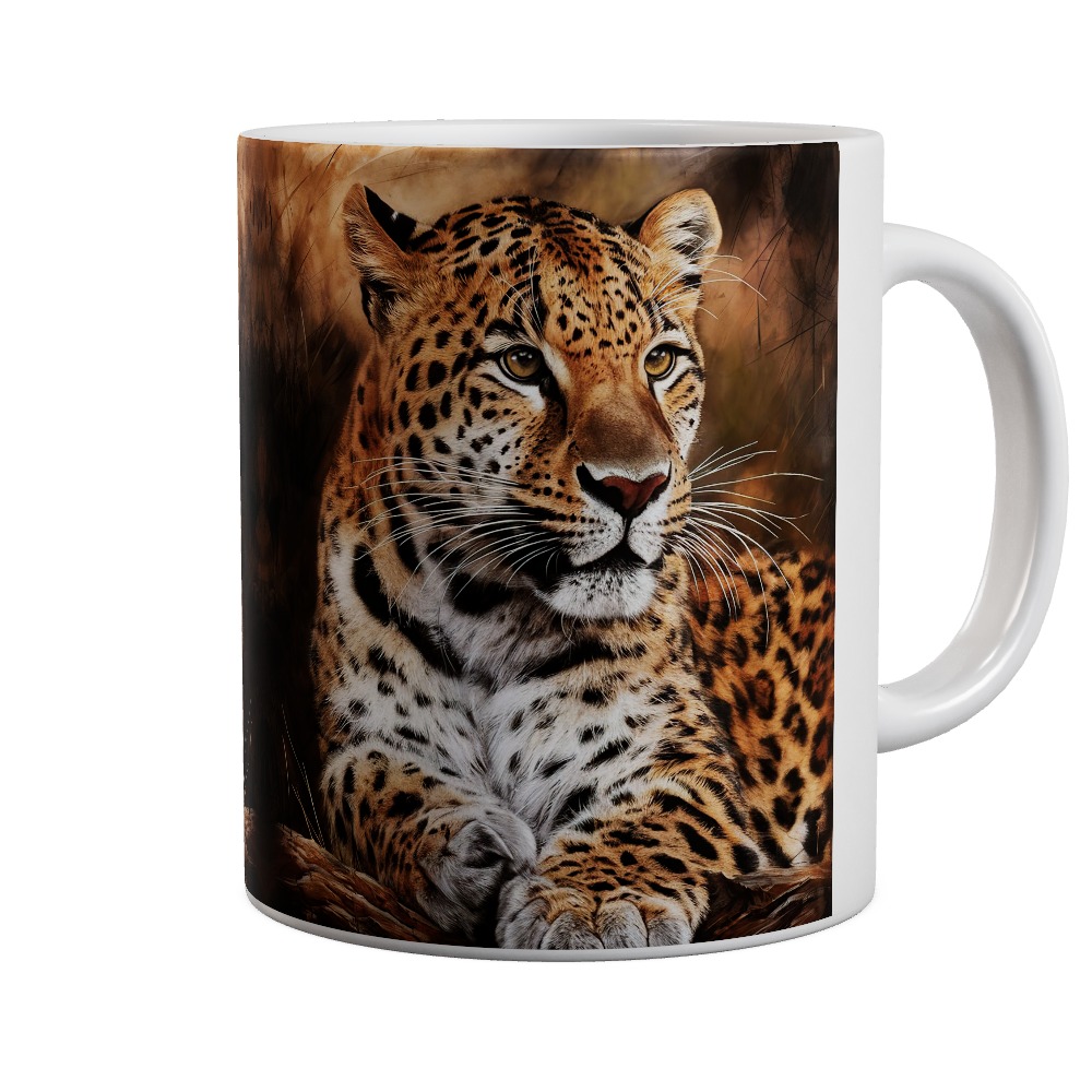 Posing Leopard Mug