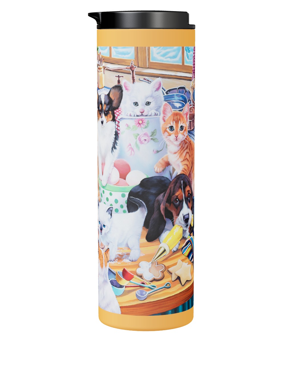 Puppies And Kittens In The Kitchen - Tumbler