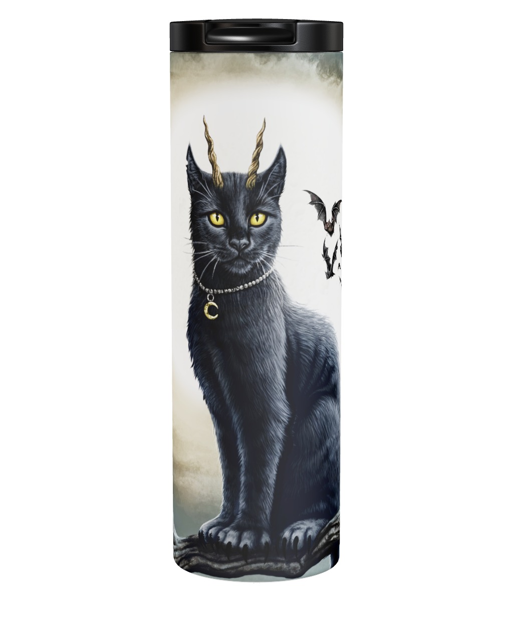 Moonlight Black Cat Tumbler
