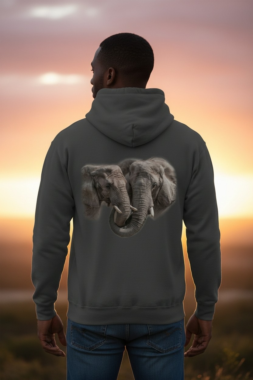 Big Hug - Elephants Hoodie
