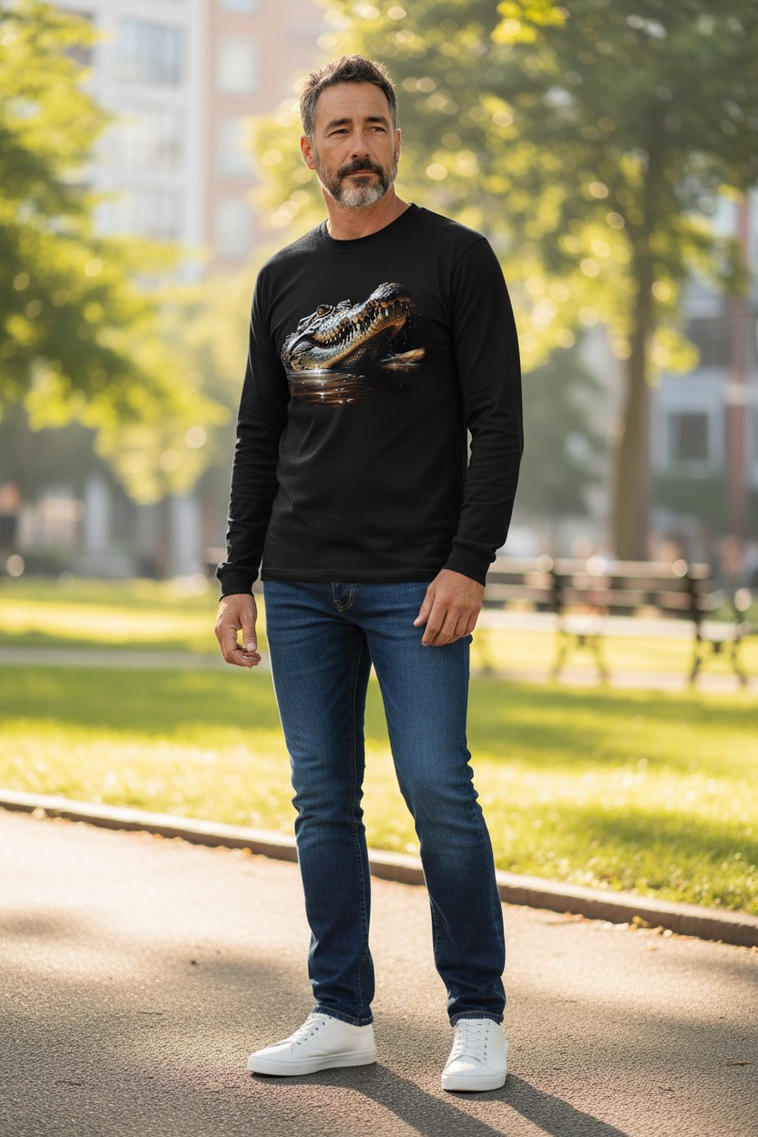 Spying Crocodile Longsleeve
